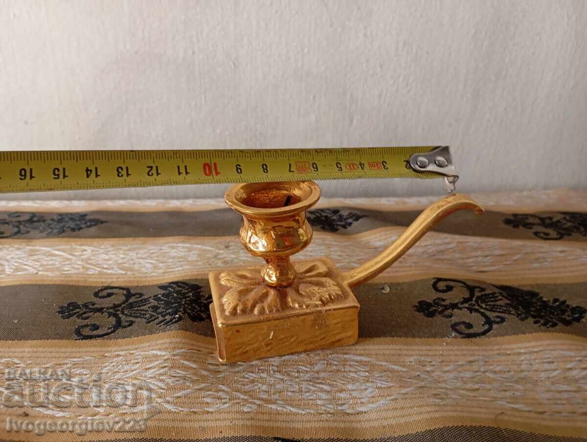Vintage portable candlestick with match holder with price 30.00 BGN | € 15.34 Vintage portable candlestick with match holder with price 30.00 BGN | € 15.34