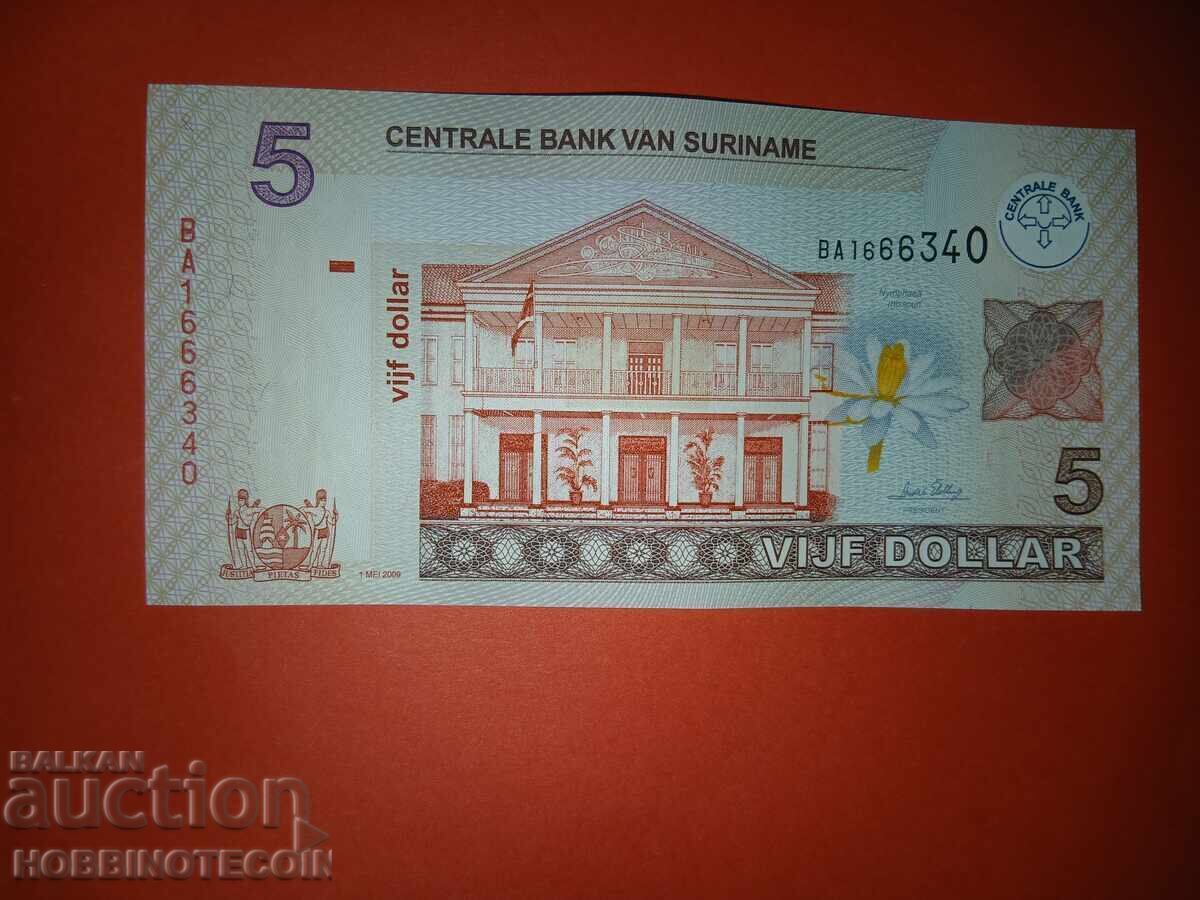 SURINAME SURINAME 5 Guilders issue - 2009 aUNC