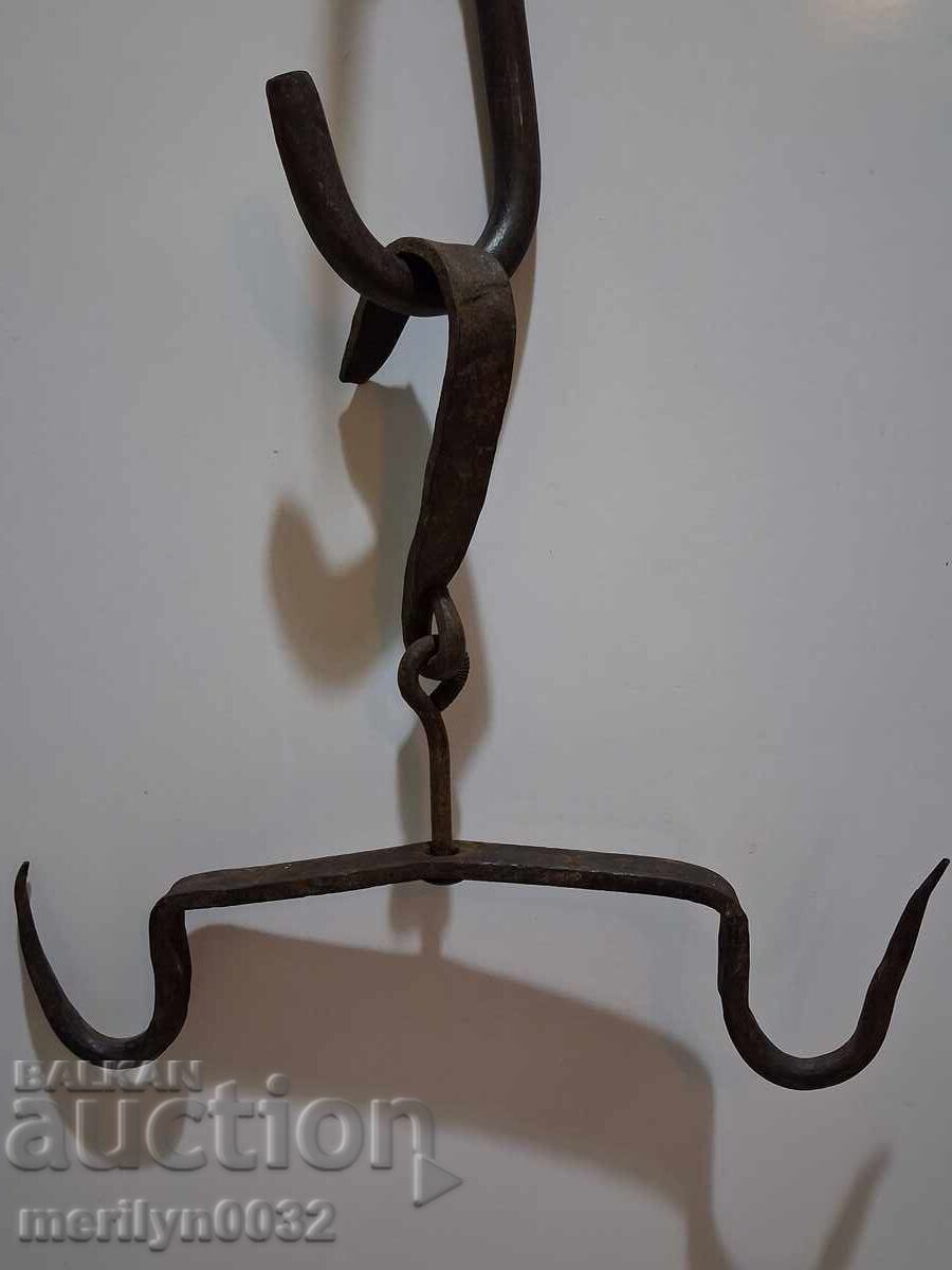 Γάντζος από σφυρήλατο σίδερο αντίκες, διπλός γάντζος Γάντζος από σφυρήλατο σίδερο αντίκες, διπλός γάντζος