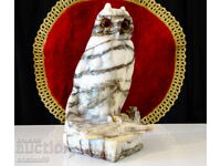 Статуетка,фигура Бухал,Сова от мрамор.