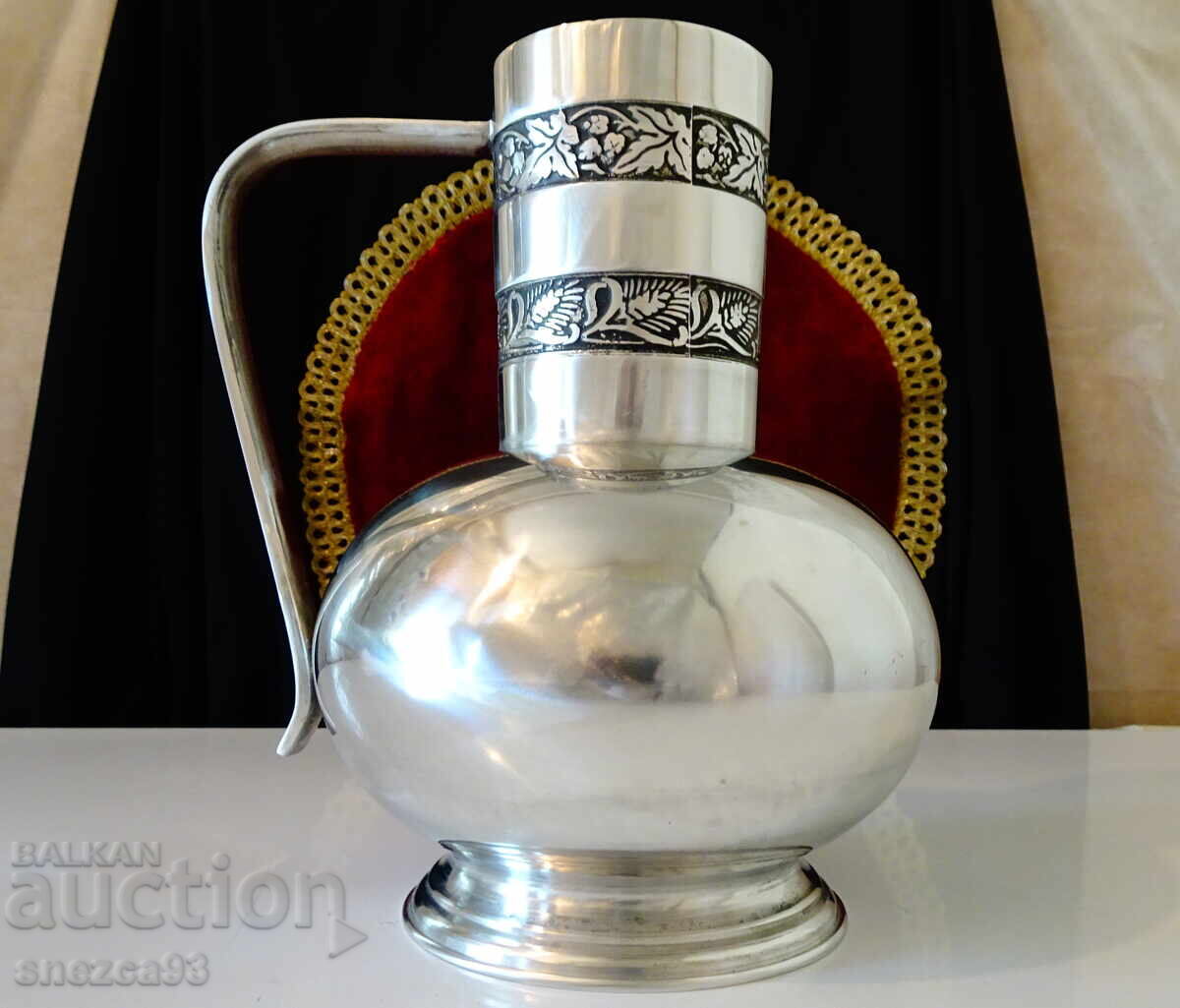 Κανάτα από κασσίτερο, κασσιτένια κανάτα, λυκίσκος, στάχυ, 1.5 λίτρα με τιμή 99.00 BGN | € 50.62