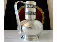 Cană de cositor, cană de cositor, hamei, spic de grâu, 1.5 litri