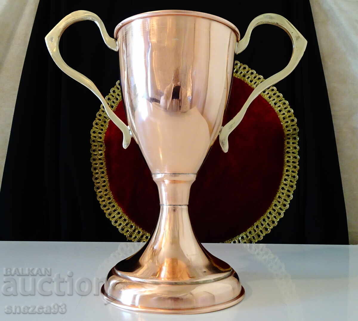 Меден бокал,чаша 650 мл.,чиста червена мед. - 7