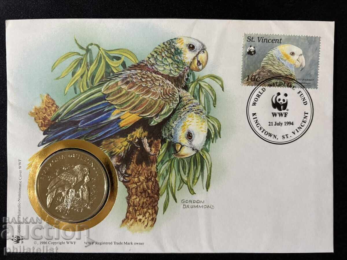 Σαιντ Βινσέντ και Γρεναδίνες 1986 - Γκουλντ αμαζόνα WWF μετάλλιο