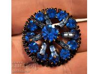 Superbă broșă vintage în stare excelentă! Cristale regale