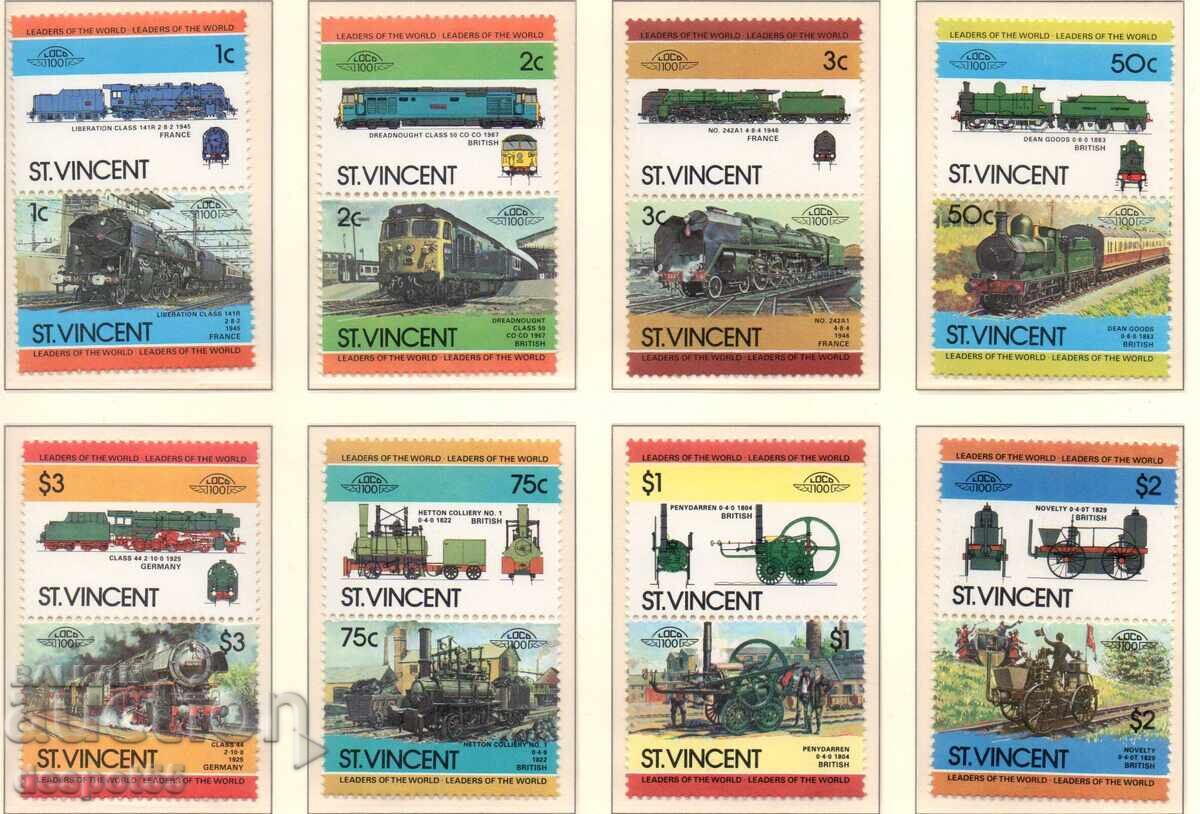 1984. Άγιος Βικέντιος. Λοκομοτίβες