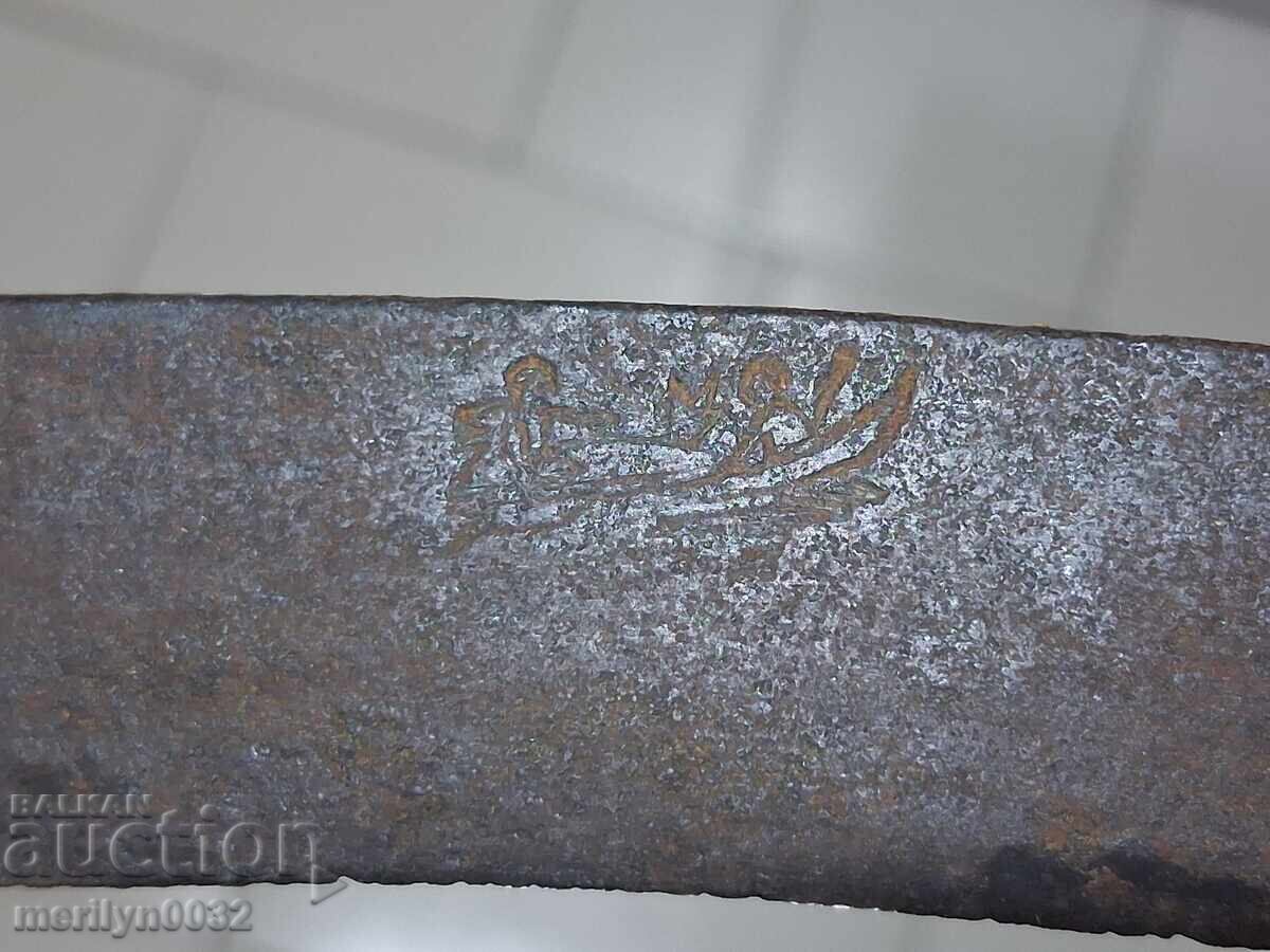 Old scythe, sickle, blade, wrought iron - 6