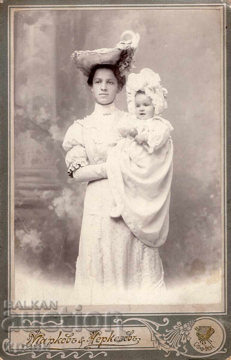 СТАРА ФОТОГРАФИЯ - КАРТОН - ЧЕРКЕЗОВ - СОФИЯ - 2744 СТАРА ФОТОГРАФИЯ - КАРТОН - ЧЕРКЕЗОВ - СОФИЯ - 2744