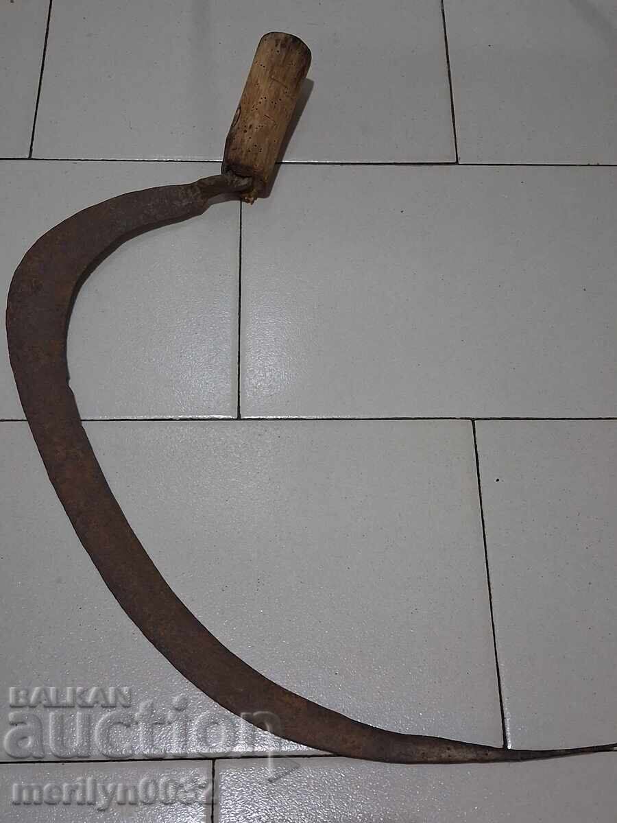 Auction  Old scythe, sickle, blade, wrought iron