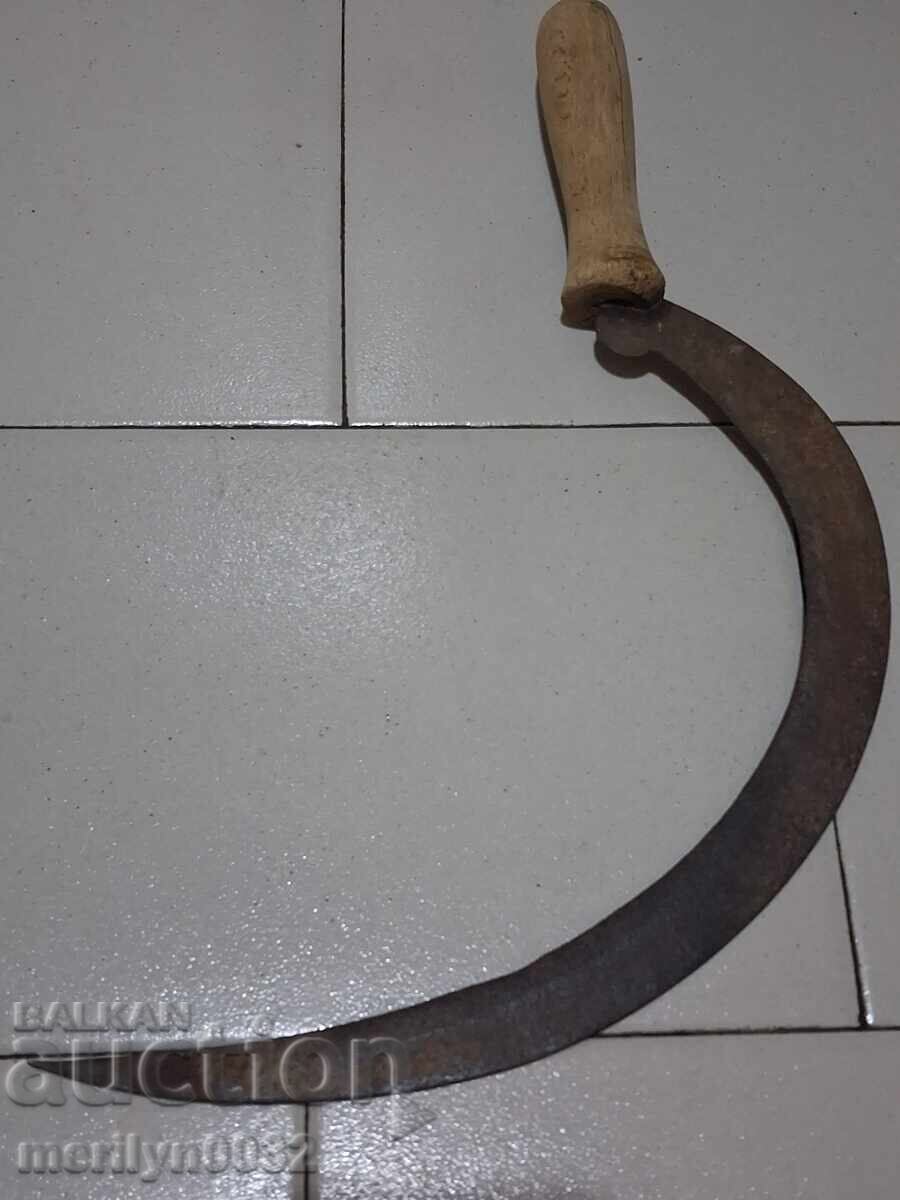 Auction  Old scythe, sickle, blade, wrought iron