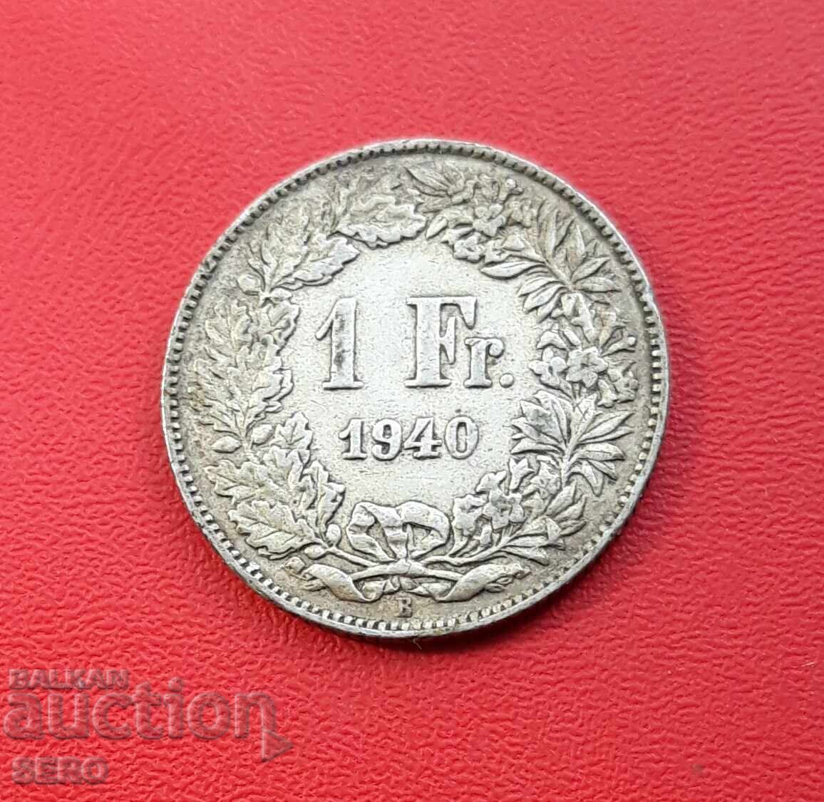 Ελβετία - 1 φράγκο 1940