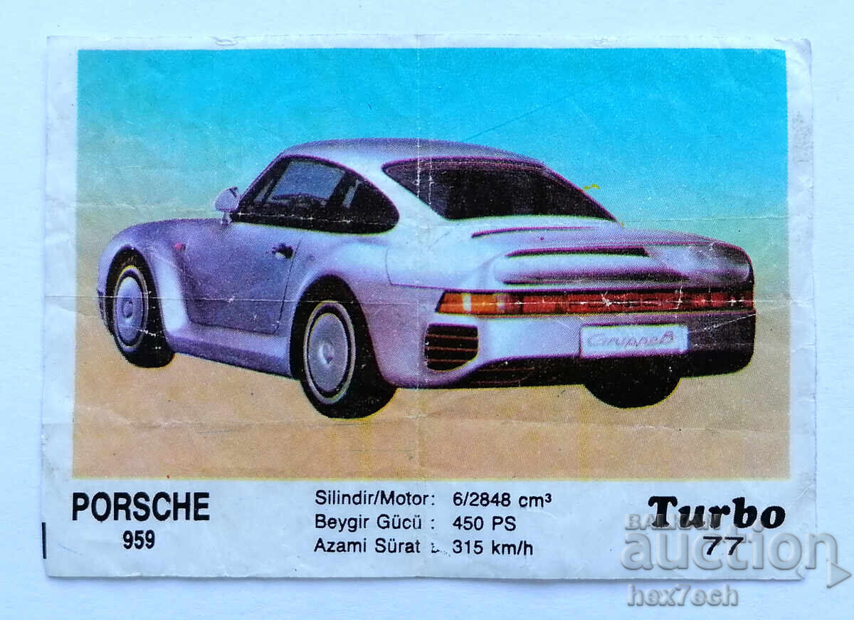 ❤️ ⭐ Картинка Turbo Турбо черно 77 Porsche  959 ⭐ ❤️