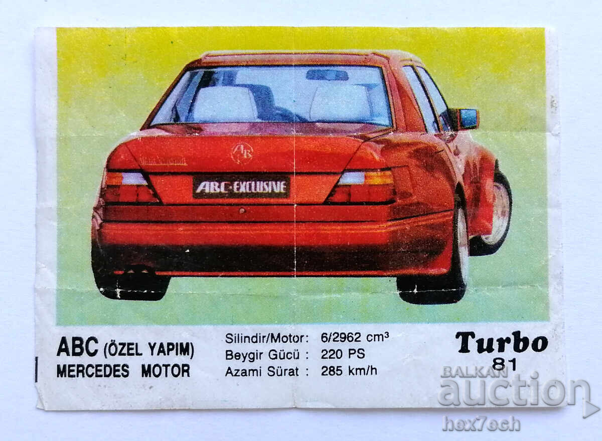 ❤️ ⭐ Imagine Turbo Turbo negru 81 ABC (Ozel Yapim) ⭐ ❤️