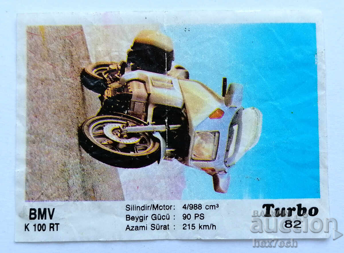 ❤️ ⭐ Image Turbo Turbo black 82 BMV K 100 RT ⭐ ❤️