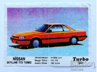 ❤️ ⭐ Imagine Turbo Turbo negru 90 Nissan Skylline GTS ⭐ ❤️