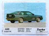 ❤️ ⭐ Imagine Turbo Turbo negru 93 Audi 100 Quattro ⭐ ❤️