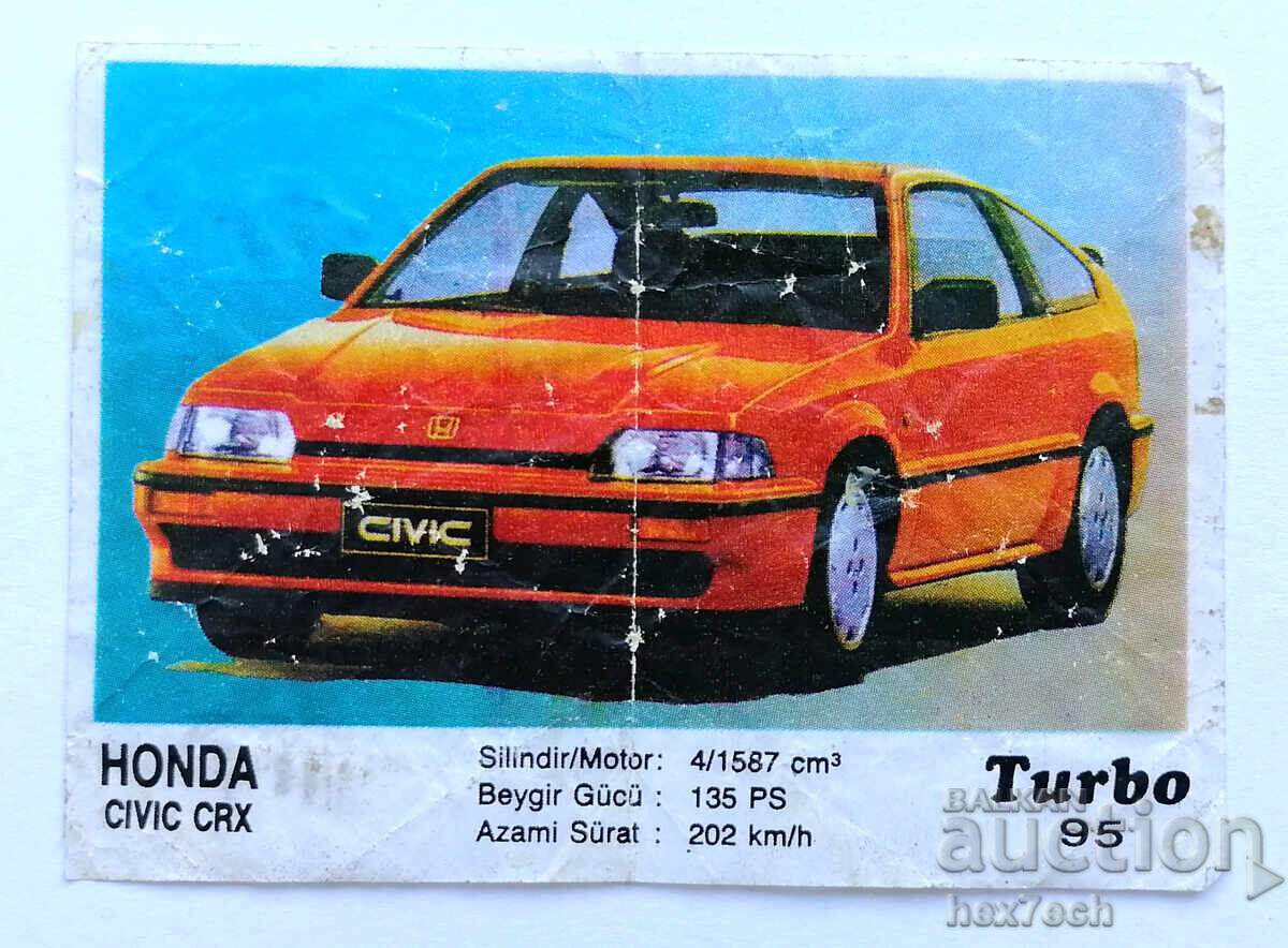 ❤️ ⭐ Picture Turbo Turbo black 95 Honda Civic CRX ⭐ ❤️