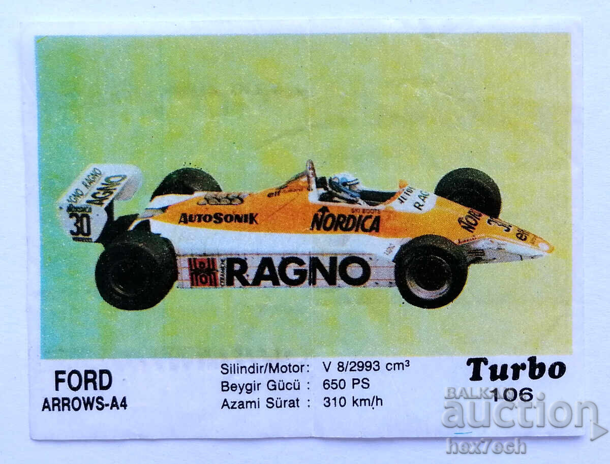 ❤️ ⭐ Imagine Turbo Turbo negru 106 Ford Arrows-A4 ⭐ ❤️ ❤️ ⭐ Imagine Turbo Turbo negru 106 Ford Arrows-A4 ⭐ ❤️
