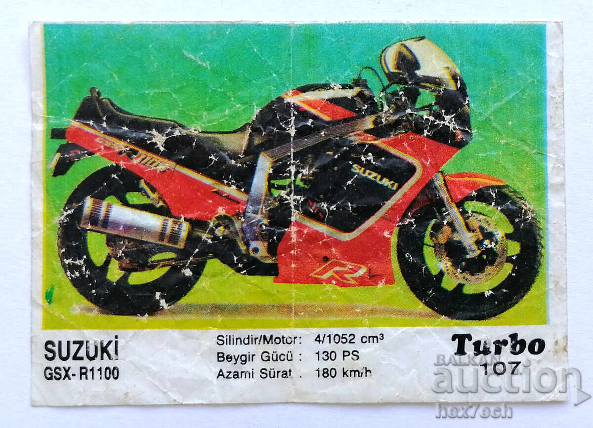 ❤️ ⭐ Picture Turbo Turbo black 107 Suzuki GSX-R1100 ⭐ ❤️