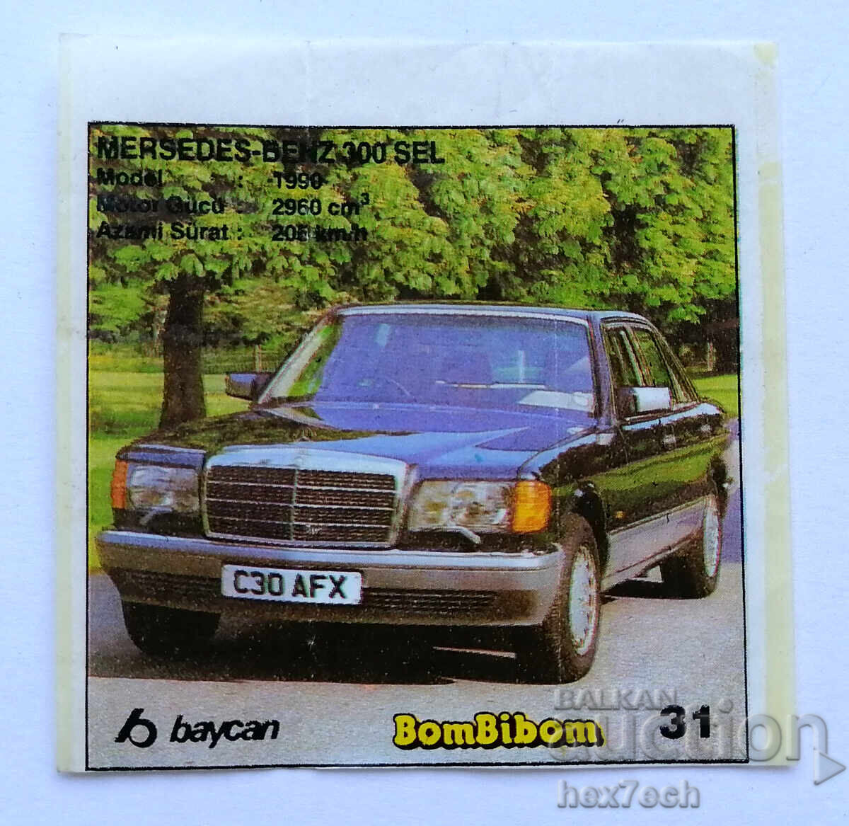 ❤️ ⭐ Εικόνα BomBibom 1-60 31 Mersedes-Benz 300 SEL ⭐ ❤️