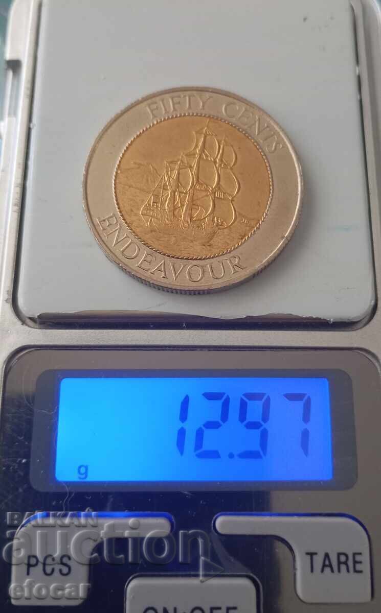 50 de cenți Noua Zeelandă 1994 - 5