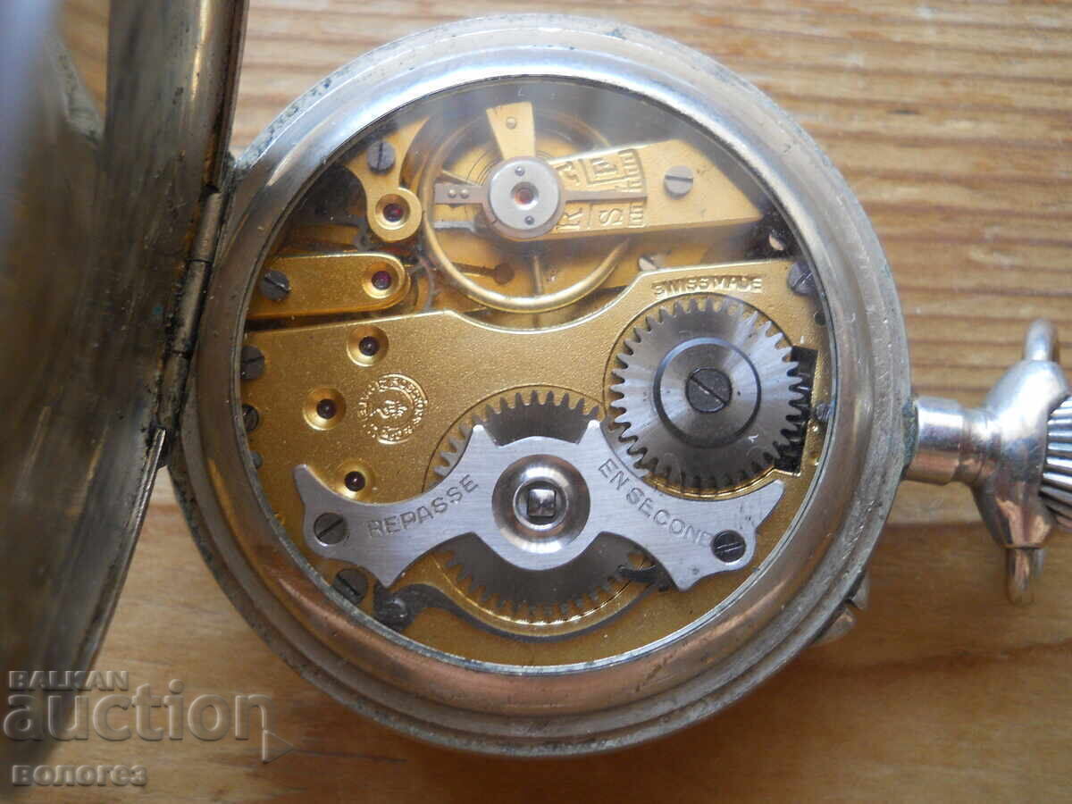 Livrarea Ceas de buzunar antic "Rosskopf" Elveția - funcționează