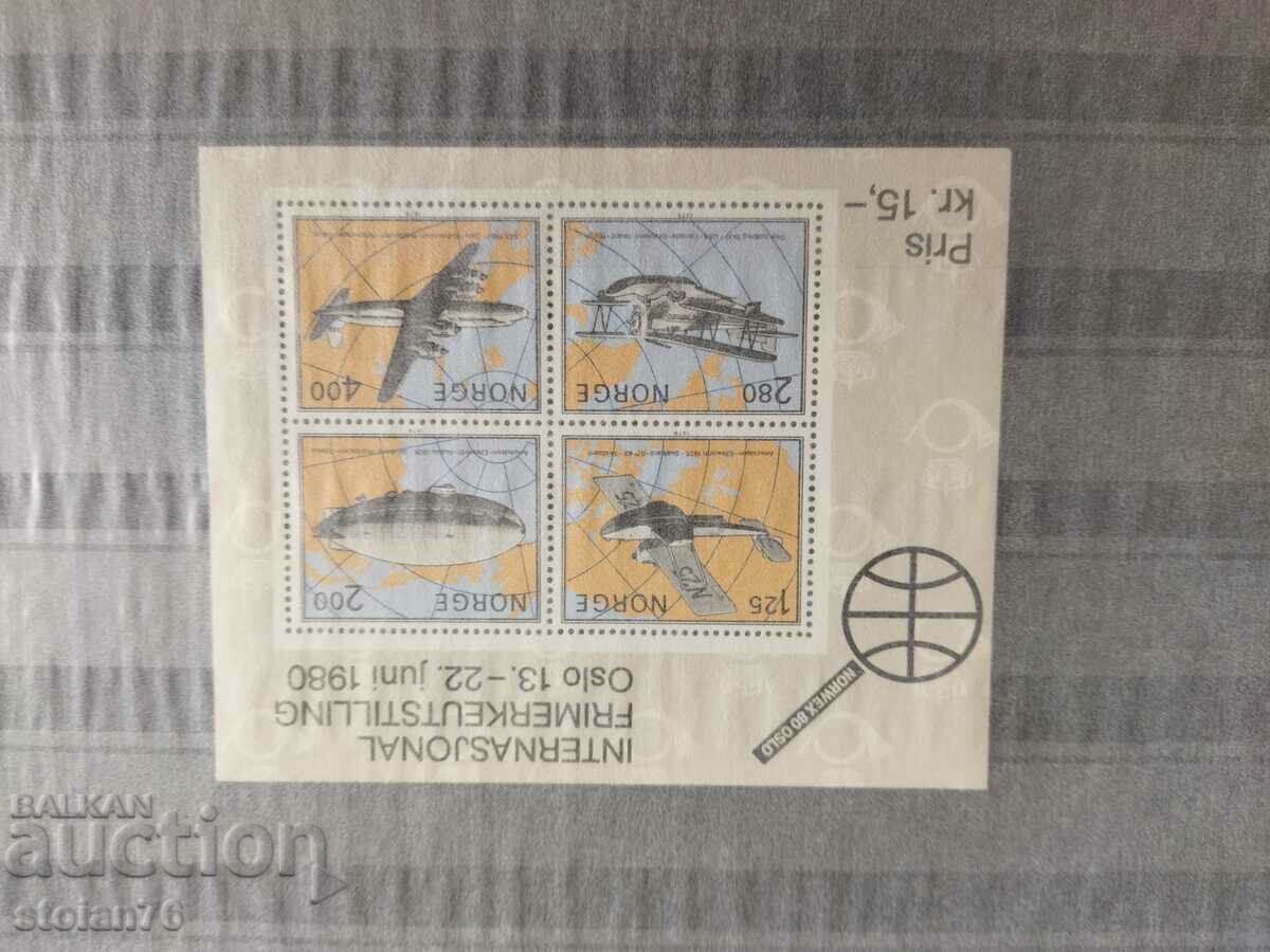 Νορβηγία Michel Block Νο. 2 από το 1979. εναέρια μεταφορά - 6 Νορβηγία Michel Block Νο. 2 από το 1979. εναέρια μεταφορά - 6