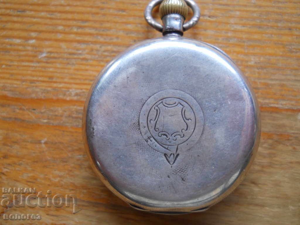 Αντίκα ασημένιο ρολόι τσέπης "AWWCo" - δεν λειτουργεί με τιμή 120.00 BGN | € 61.36