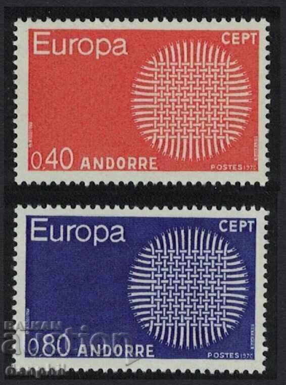 Andora Fr. 1970 Europa SEPT - serie curată