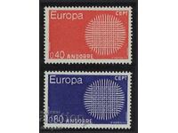 Andora Fr. 1970 Europa SEPT - serie curată