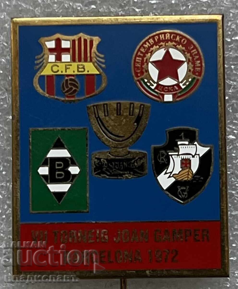CSKA Football Badge Tournament "Joan Gamper" 1972. Barcelona with price € 99.70 | 195.00 BGN