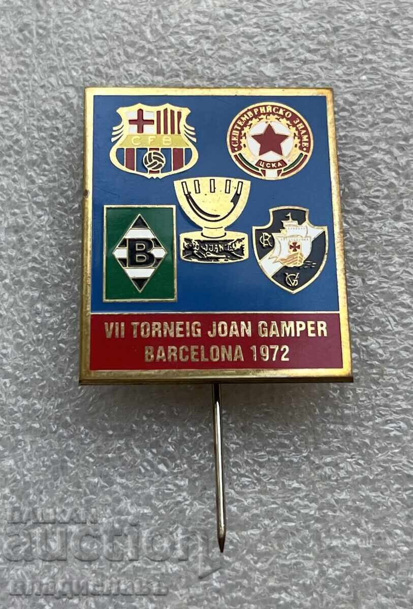 CSKA Football Badge Tournament "Joan Gamper" 1972. Barcelona