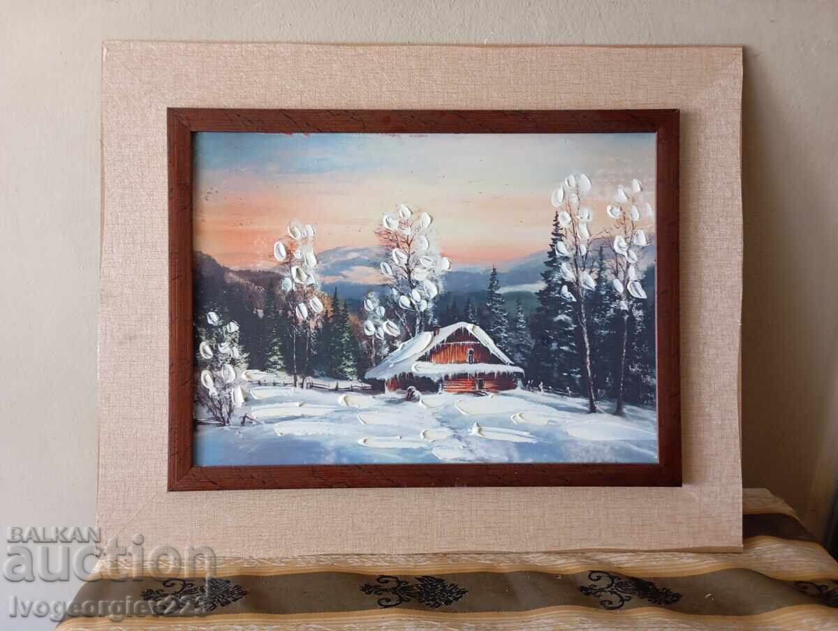 Картина зимен пейзаж