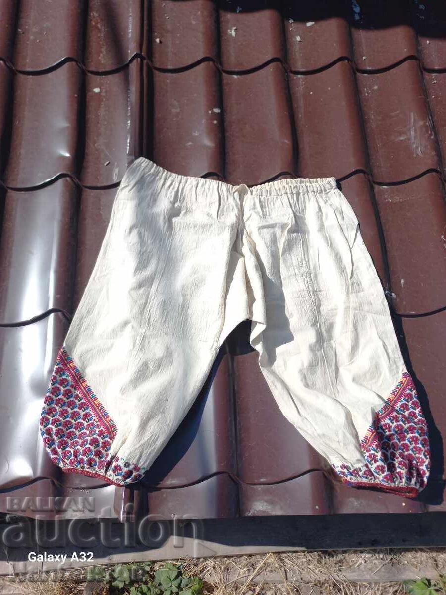 OLD EMBROIDERED WOMEN'S TROUSERS COSTUME
