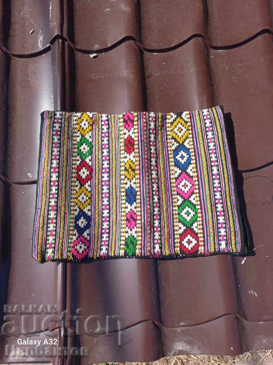 OLD HAND-EMBROIDERED PILLOWCASE, COSTUME OLD HAND-EMBROIDERED PILLOWCASE, COSTUME