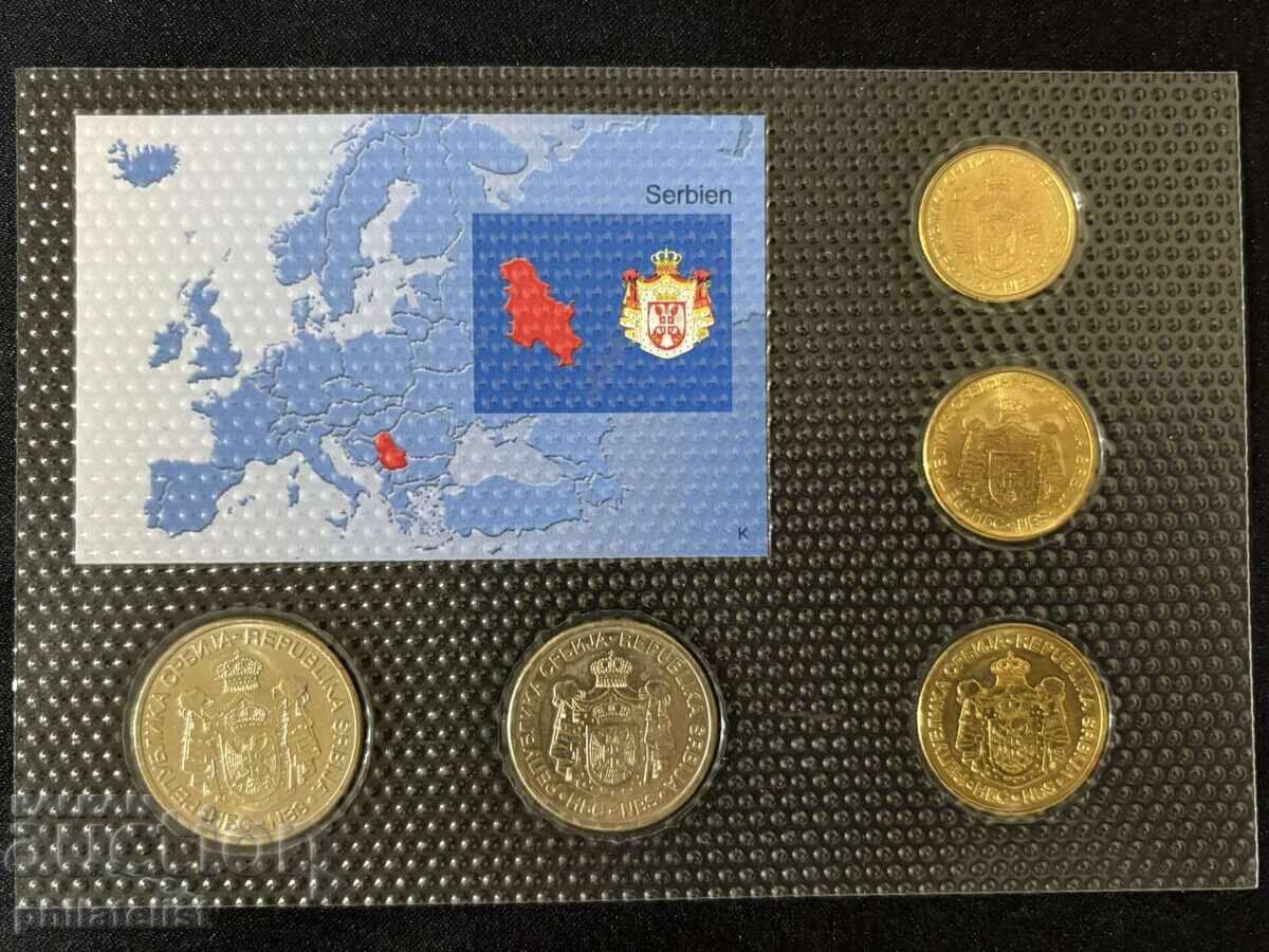 Serbia 2009 - Complete set of 5 coins UNC with price 22.00 BGN | € 11.25