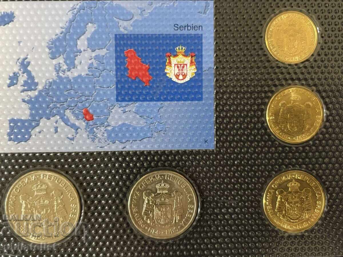 Auction  Serbia 2009 - Complete set of 5 coins UNC