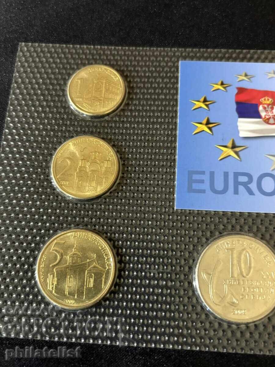 Delivery of Serbia 2009 - Complete set of 5 coins UNC