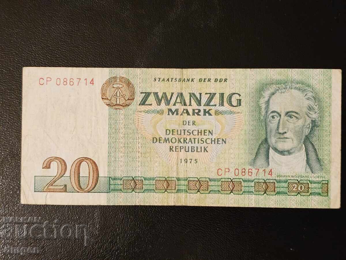 20 μάρκα 1975 Γερμανία
