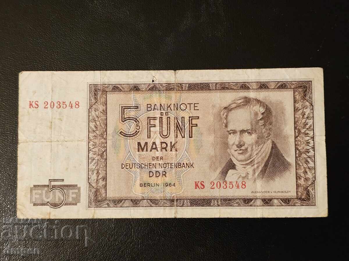 5 μάρκα 1964 Γερμανία