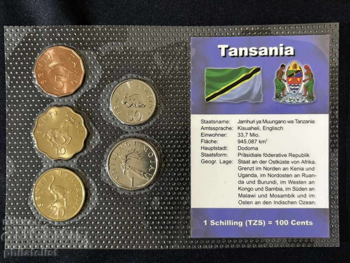 Τανζανία 1981 –1992 - Ολοκληρωμένο σετ, 5 νομίσματα UNC Τανζανία 1981 –1992 - Ολοκληρωμένο σετ, 5 νομίσματα UNC