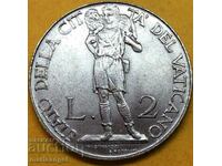 2 lira 1941 Vatican John the Baptist