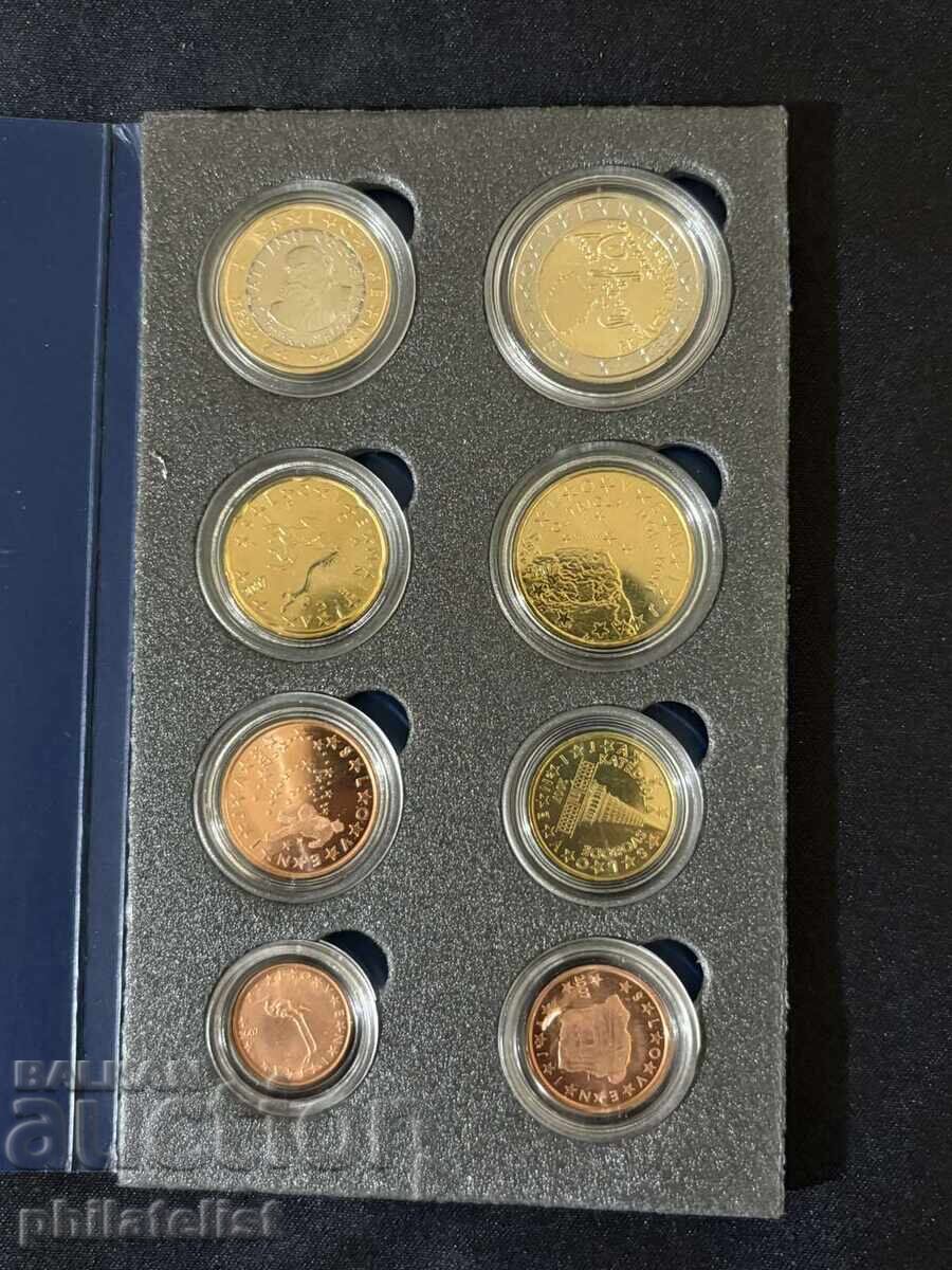 Licitație Slovenia 2007 - Set Euro, 8 monede UNC Licitație Slovenia 2007 - Set Euro, 8 monede UNC