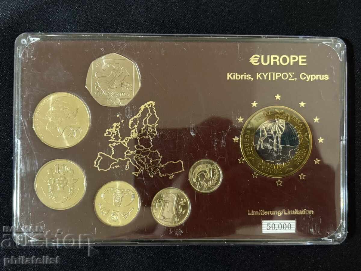 Complete set - Cyprus 1998-2003, 6 coins + medal with price 23.00 BGN | € 11.76 Complete set - Cyprus 1998-2003, 6 coins + medal with price 23.00 BGN | € 11.76