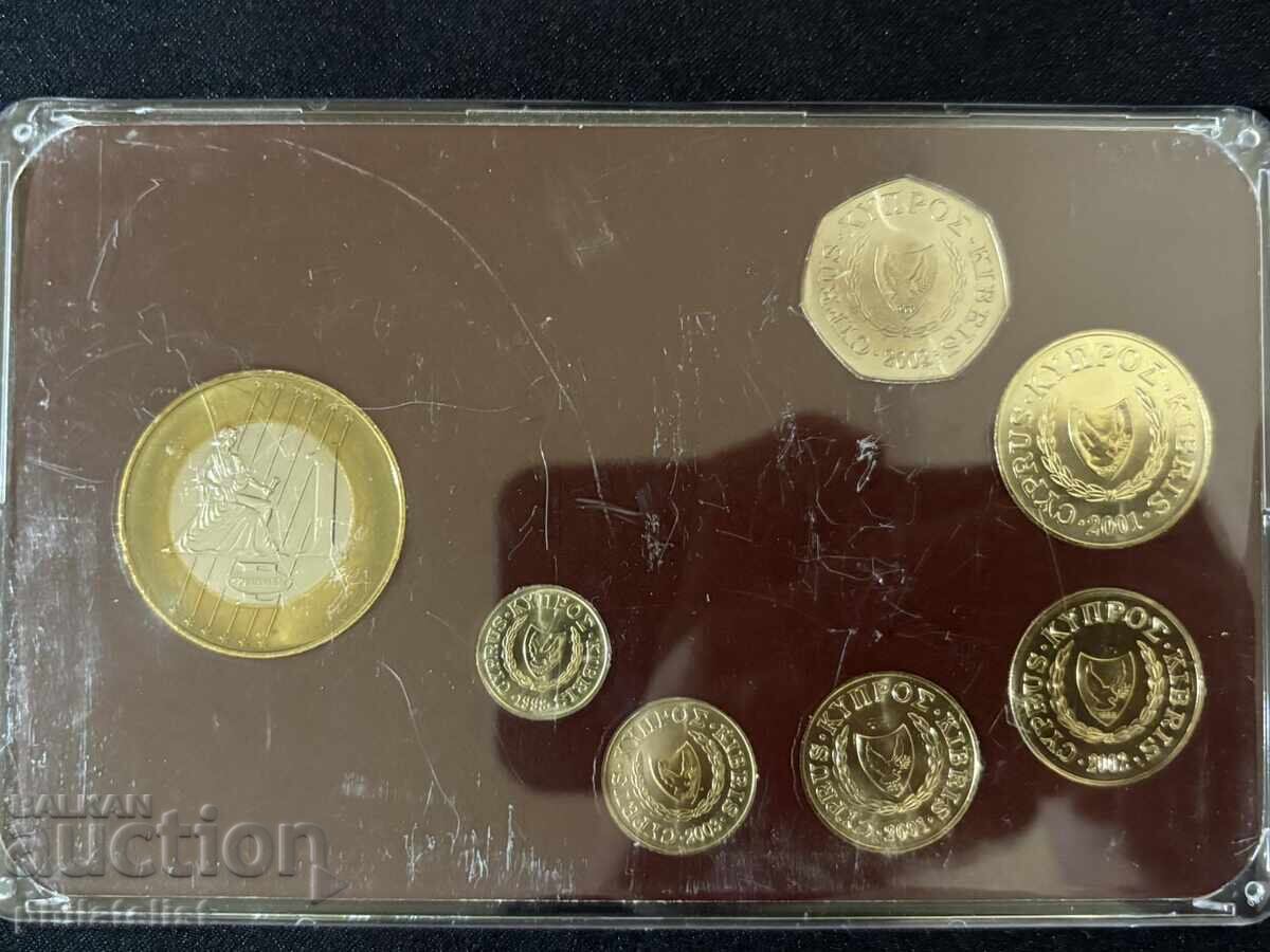 Delivery of Complete set - Cyprus 1998-2003, 6 coins + medal Delivery of Complete set - Cyprus 1998-2003, 6 coins + medal