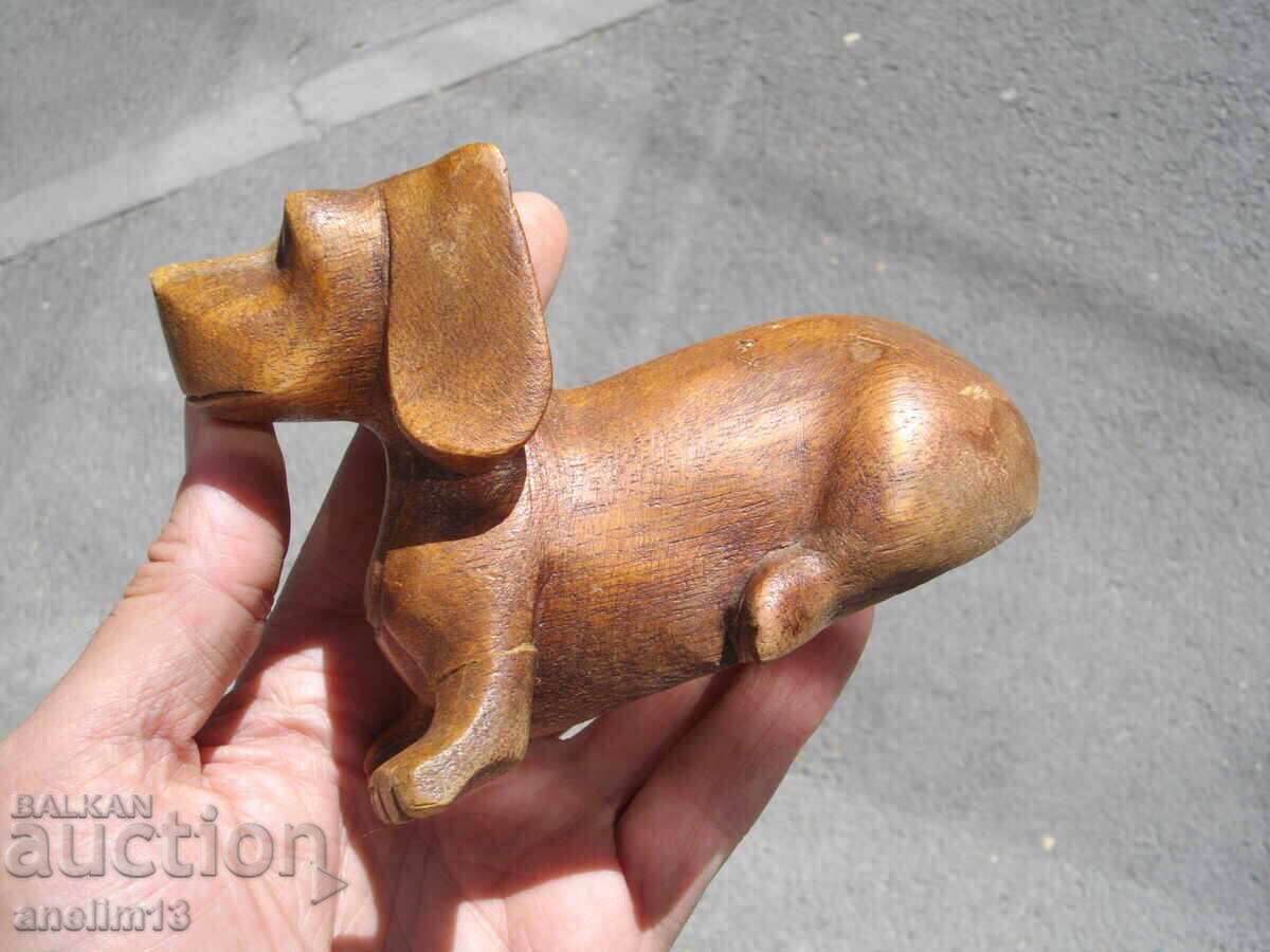 Συλλεκτικό Φιγούρα Ξυλογλυπτό Σκύλος Ντάκελ - 5