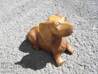 КОЛЕКЦИОНЕРСКА ФИГУРА ДЪРВОРЕЗБА КУЧЕ ДАКЕЛ