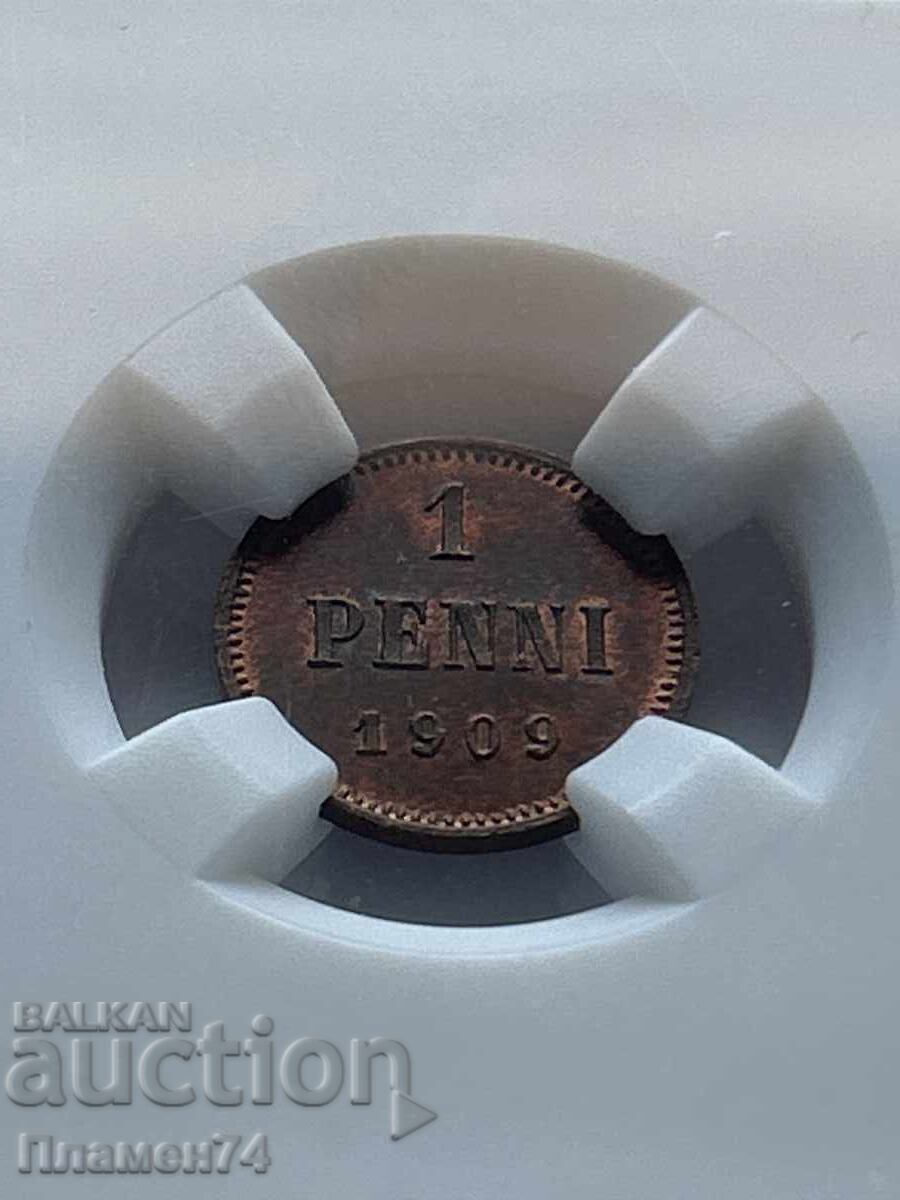 1 пенни 1909 MS63RB Финландия с цена 90.00 лв. | € 46.02