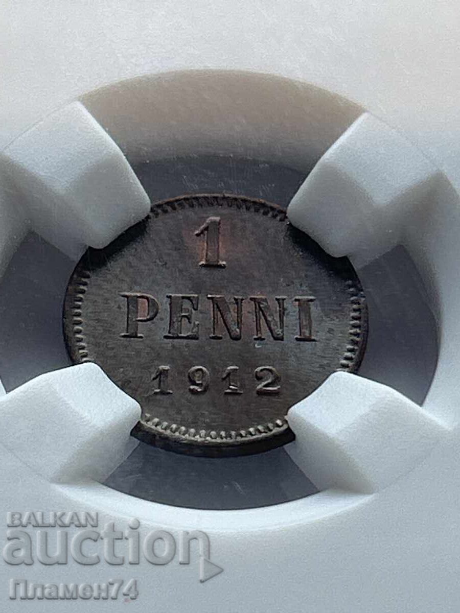 1 Penny 1912 MS63BN Finland with price 90.00 BGN | € 46.02