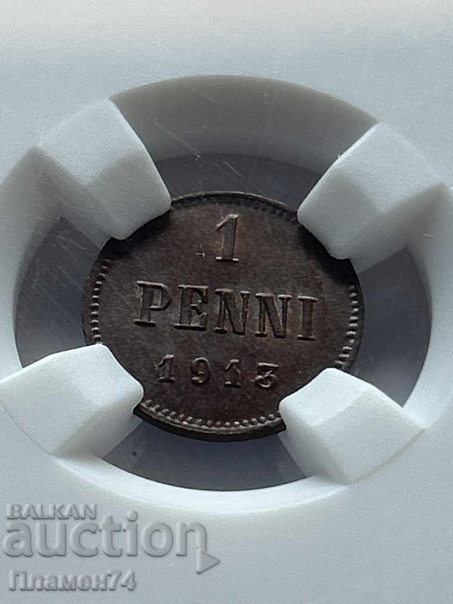 1 Penny 1913 MS63BN Finland with price 90.00 BGN | € 46.02